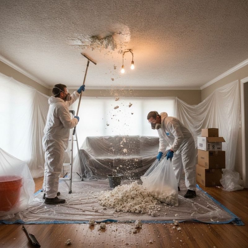 Knockdown Ceiling Removal in Longmont, CO