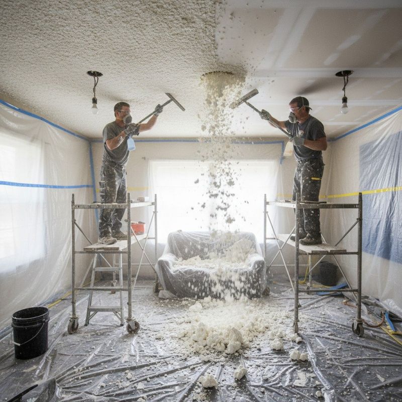 Knockdown Ceiling Removal in Dayton, OH