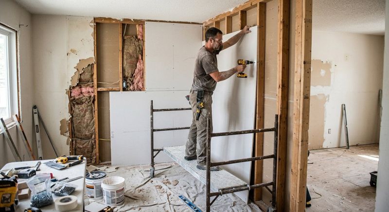 Garage Wallboard Installation in Olathe, KS